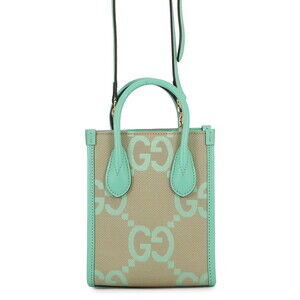 Gucci Jumbo GG Canvas Mini Tote Handbag 671628 GUCCI 2-way Shoulder